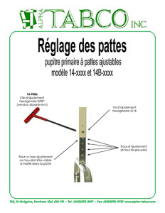 reglage-des-pattes-alpha-tabco